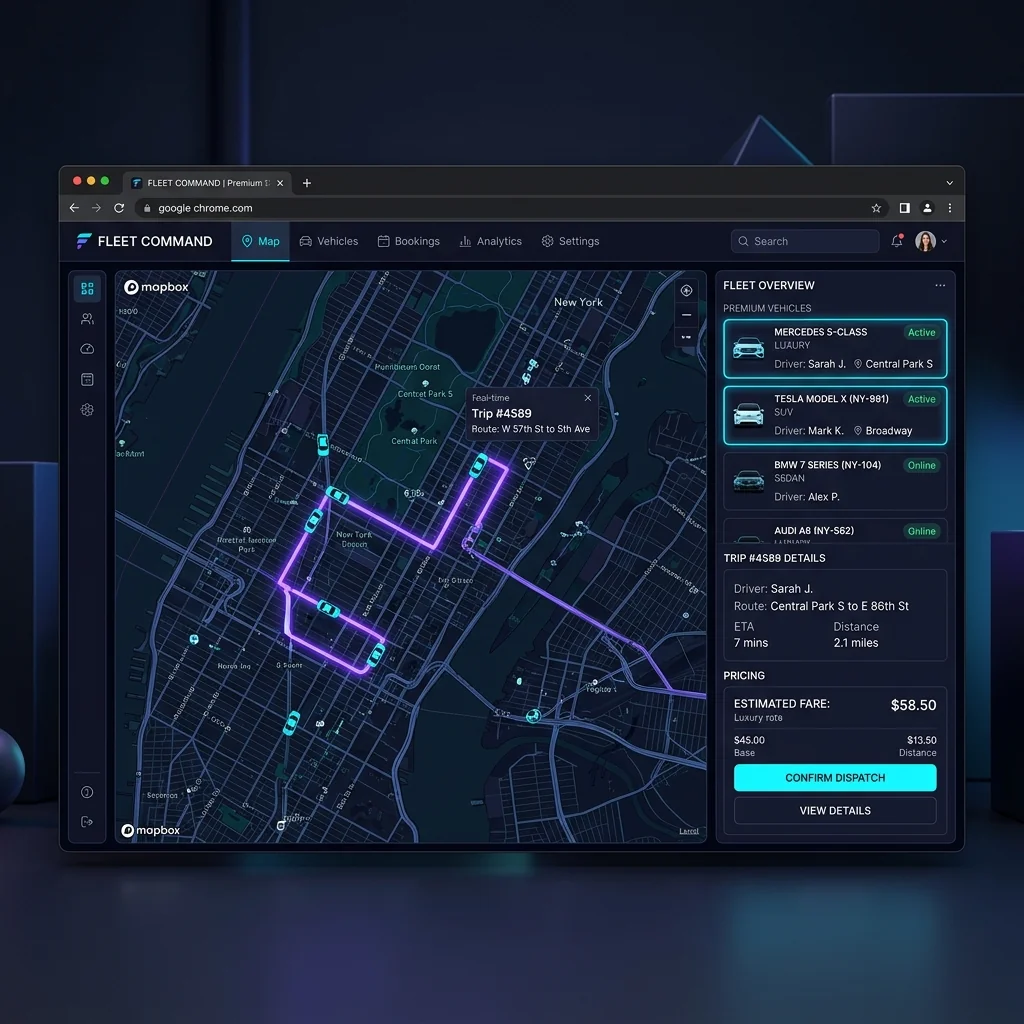 Fleet Command Dispatch App Mockup